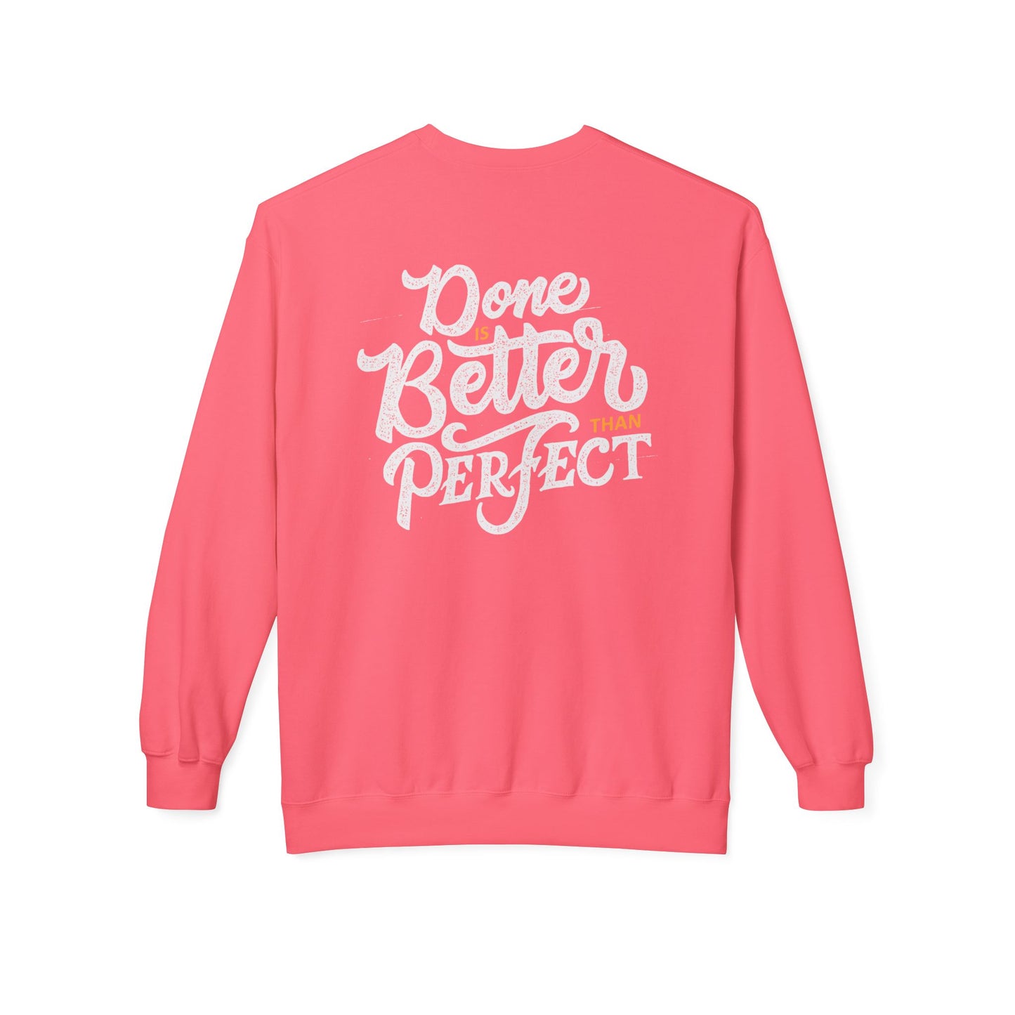 Motivational Fleece Sweatshirt: Cozy Crewneck, Perfect for Self-Care Days, Gift for Friends, Inspirational Quotes, Peer Encouragement