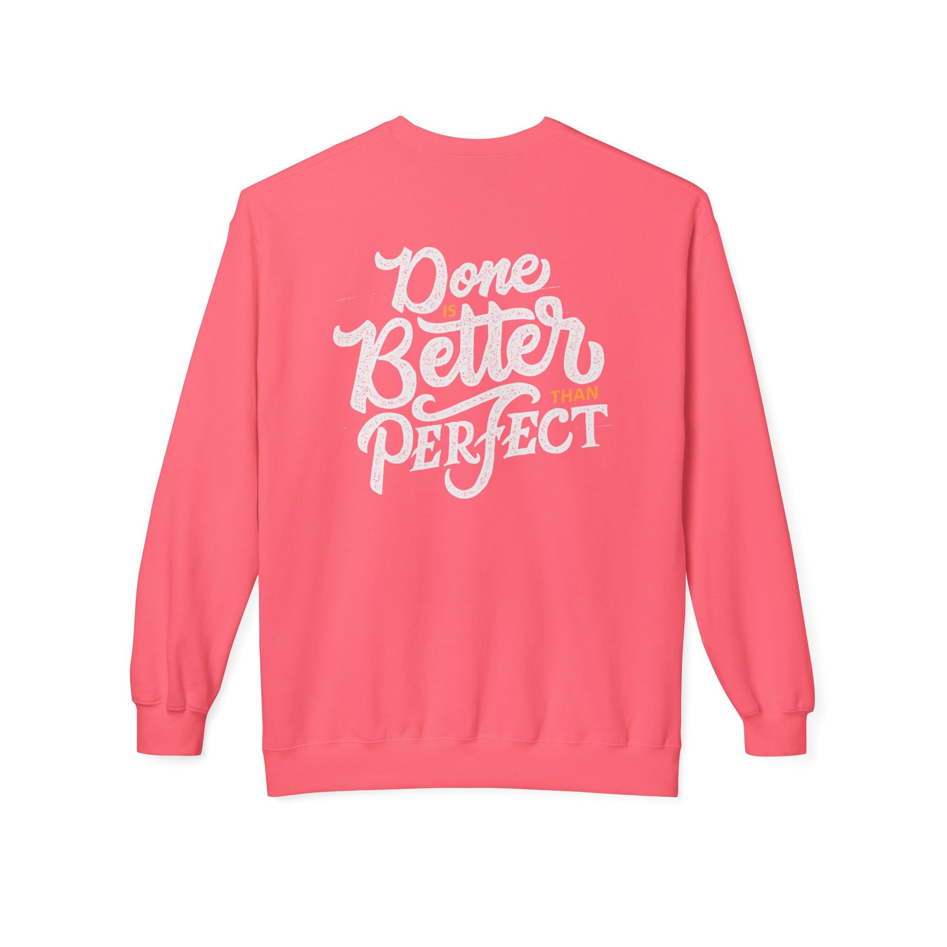 Motivational Fleece Sweatshirt: Cozy Crewneck, Perfect for Self-Care Days, Gift for Friends, Inspirational Quotes, Peer Encouragement