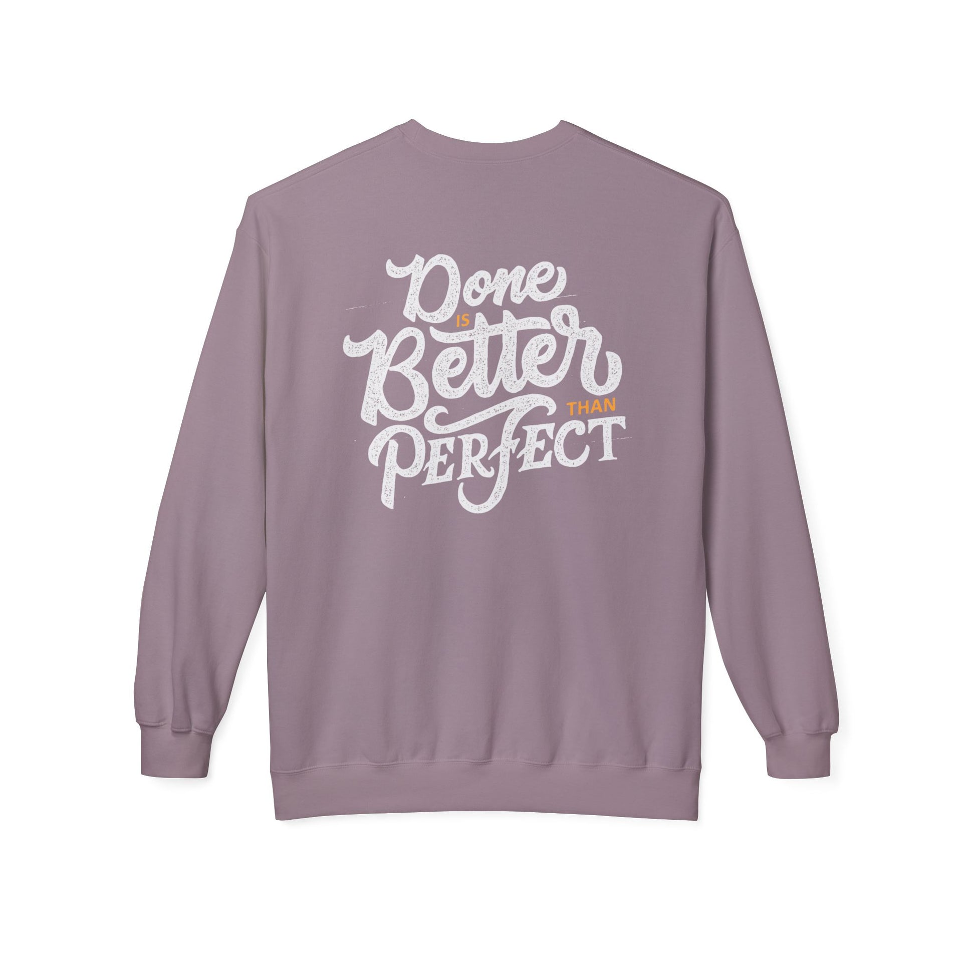 Motivational Fleece Sweatshirt: Cozy Crewneck, Perfect for Self-Care Days, Gift for Friends, Inspirational Quotes, Peer Encouragement