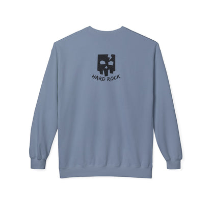Unisex Hard Rock Sweatshirt, Cozy Music Lover Gift, Trendy Casual Wear, Perfect for Concerts, Birthday Present, Halloween Outfit
