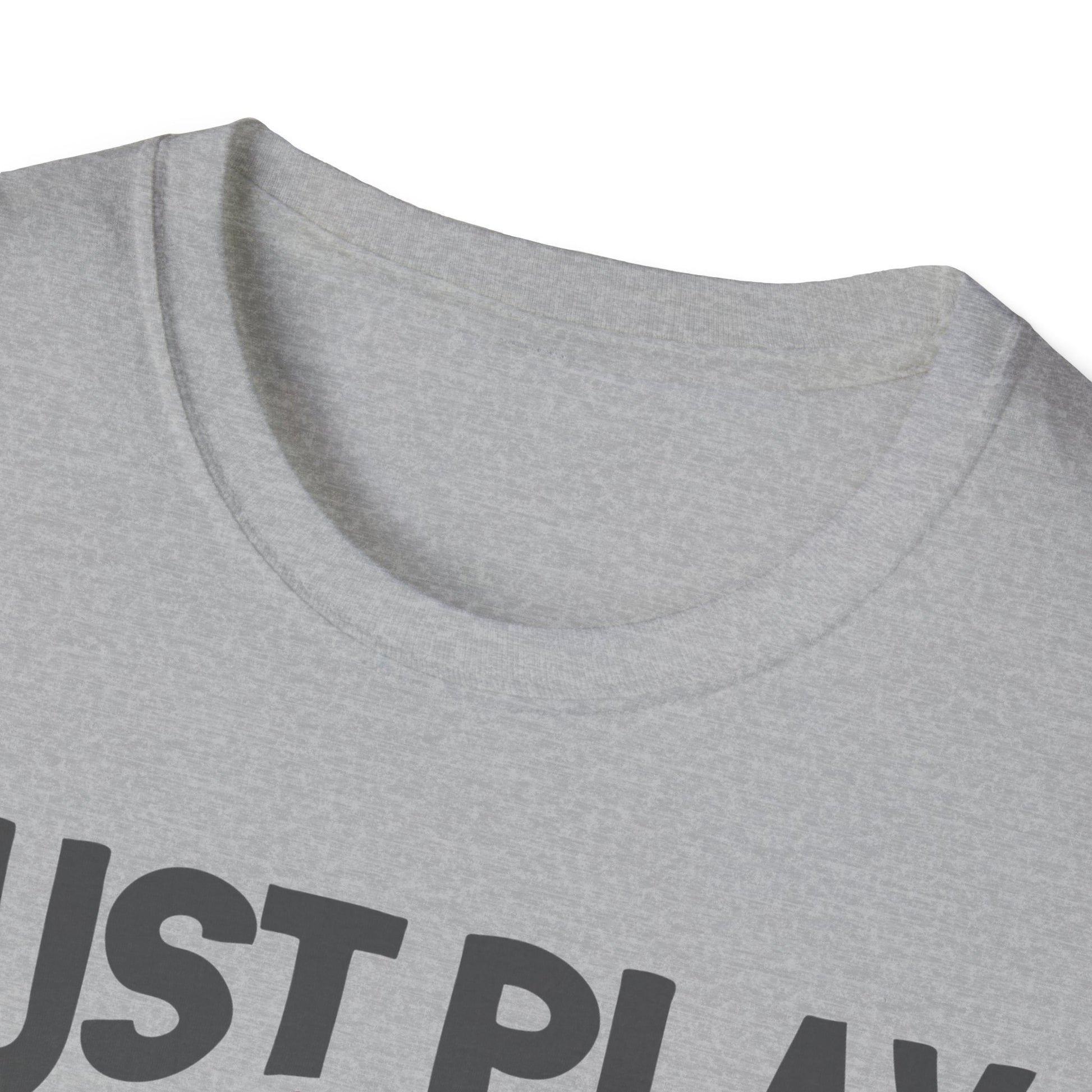 Just Play Game Unisex Softstyle T-Shirt | Fun Gift for Baseball Lovers | Casual Wear, Sports Shirt, Game Day Tee, Gift for Him/Her