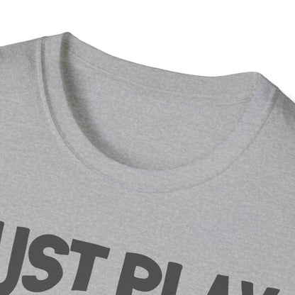 Just Play Game Unisex Softstyle T-Shirt | Fun Gift for Baseball Lovers | Casual Wear, Sports Shirt, Game Day Tee, Gift for Him/Her