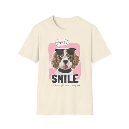Cute Dog Smile T-Shirt, Dog Lover Gift, Pet Theme Apparel, Funny Animal Tee, Happy Summer Style