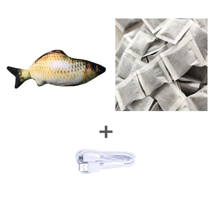 Without Cat Nip Version - Electric Jumping Fish Simulation Electric Fish Toy StyleC