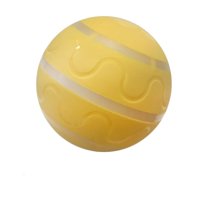 Pet New Cat Wicked Ball Toy Intelligent Ball USB Cat Toys Self Rotating Ball Automatic Rotation Ball Yellow Without movement