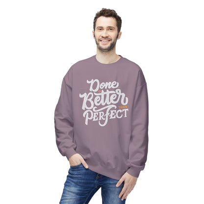 Motivational Fleece Sweatshirt: Cozy Crewneck, Perfect for Self-Care Days, Gift for Friends, Inspirational Quotes, Peer Encouragement