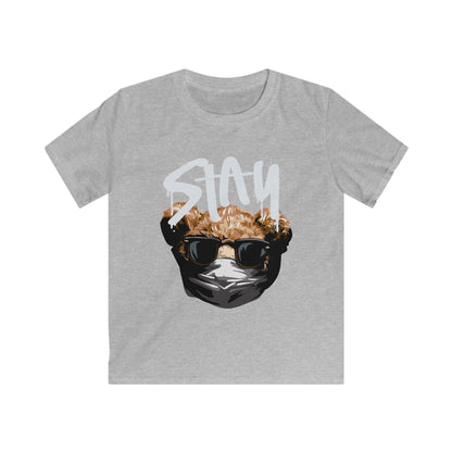 Stay Cool Kids Tee, Children's Graphic Tee, Fun Apparel for Boys & Girls, Birthday Gift, Casual Wear, Playdate Essential Sport Grey