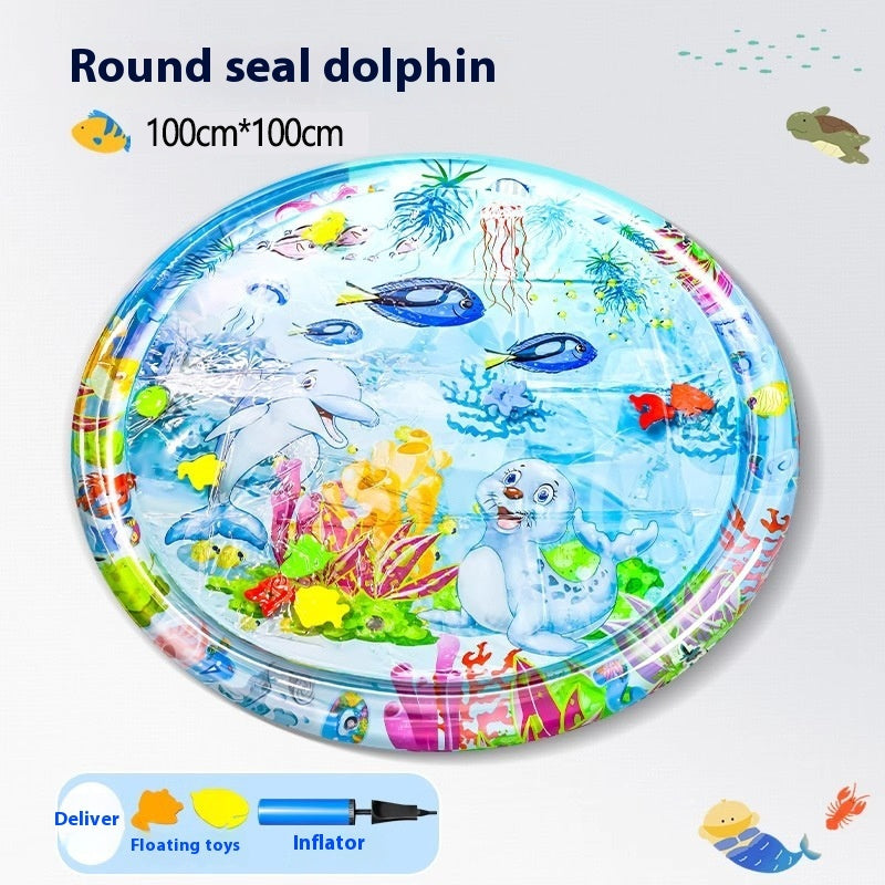 Summer Cooling Pet Water Bed Cushion Ice Pad Dog Sleeping Square Mat For Puppy Dogs Cats Pet Kennel Cool Cold Seal Dolphin 100cm 1PCS
