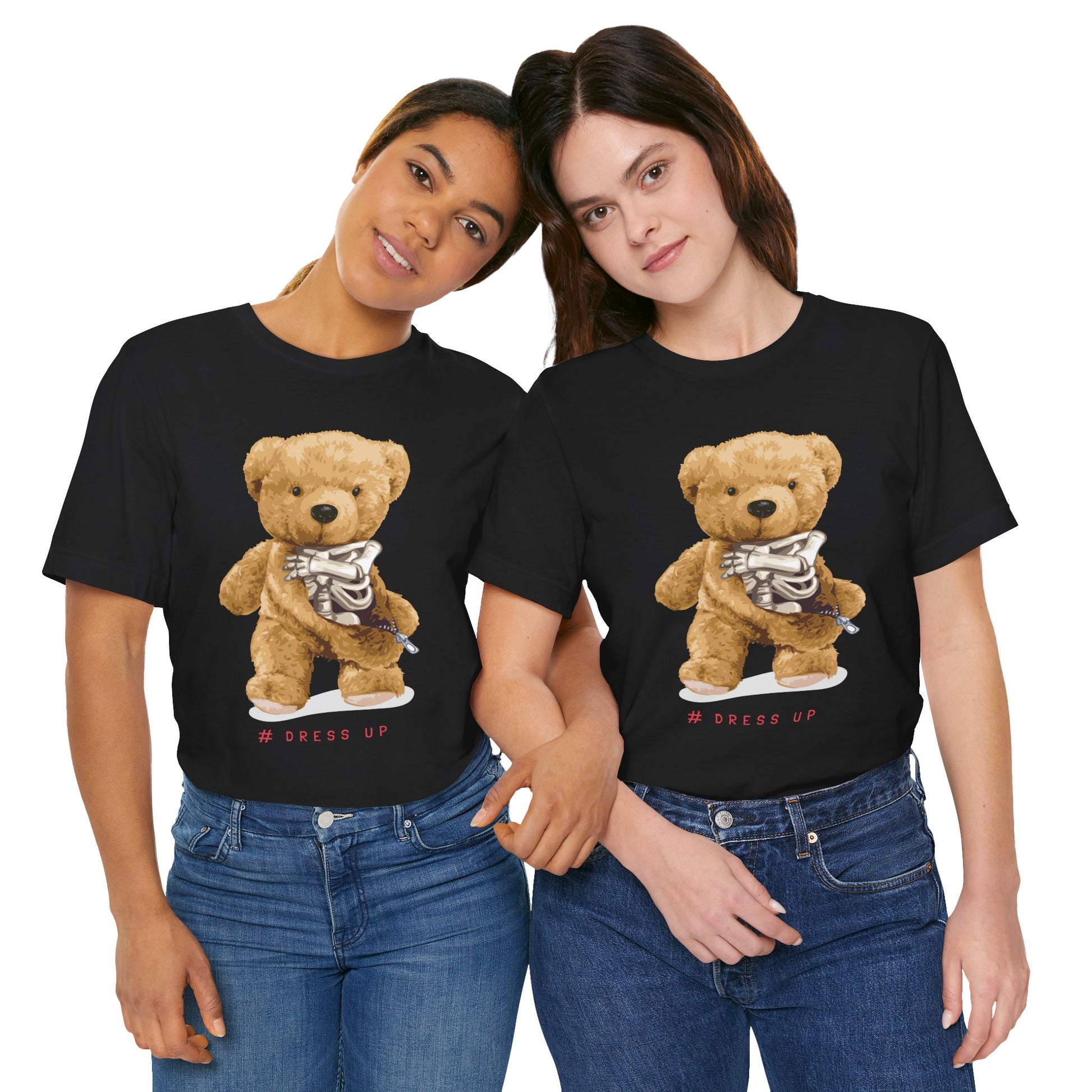 Cute Bear Dress Up Tee - Animal Lover Shirt, Gift for Kids, Playful Outfit for Birthdays, Fun Casual Wear, Adorable Graphic Tee