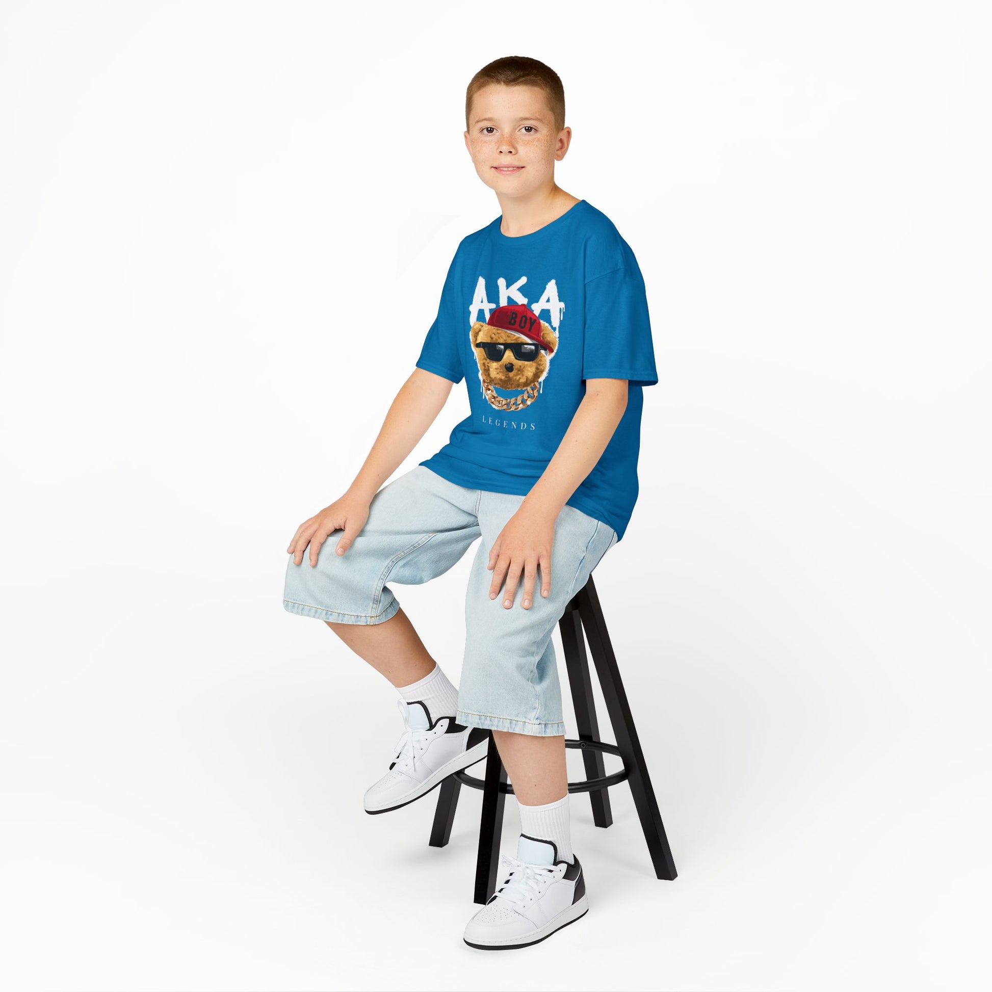Fun Trendy Kids Tee, Cool Kid Shirt, Bear Graphic Tee, Gift for Boys, Casual Everyday Wear