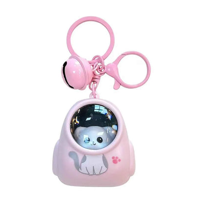 Kawaii Bear Bag Night Light Keychain (4.3 in) - Small Bag Hang Charm Web Celebrity