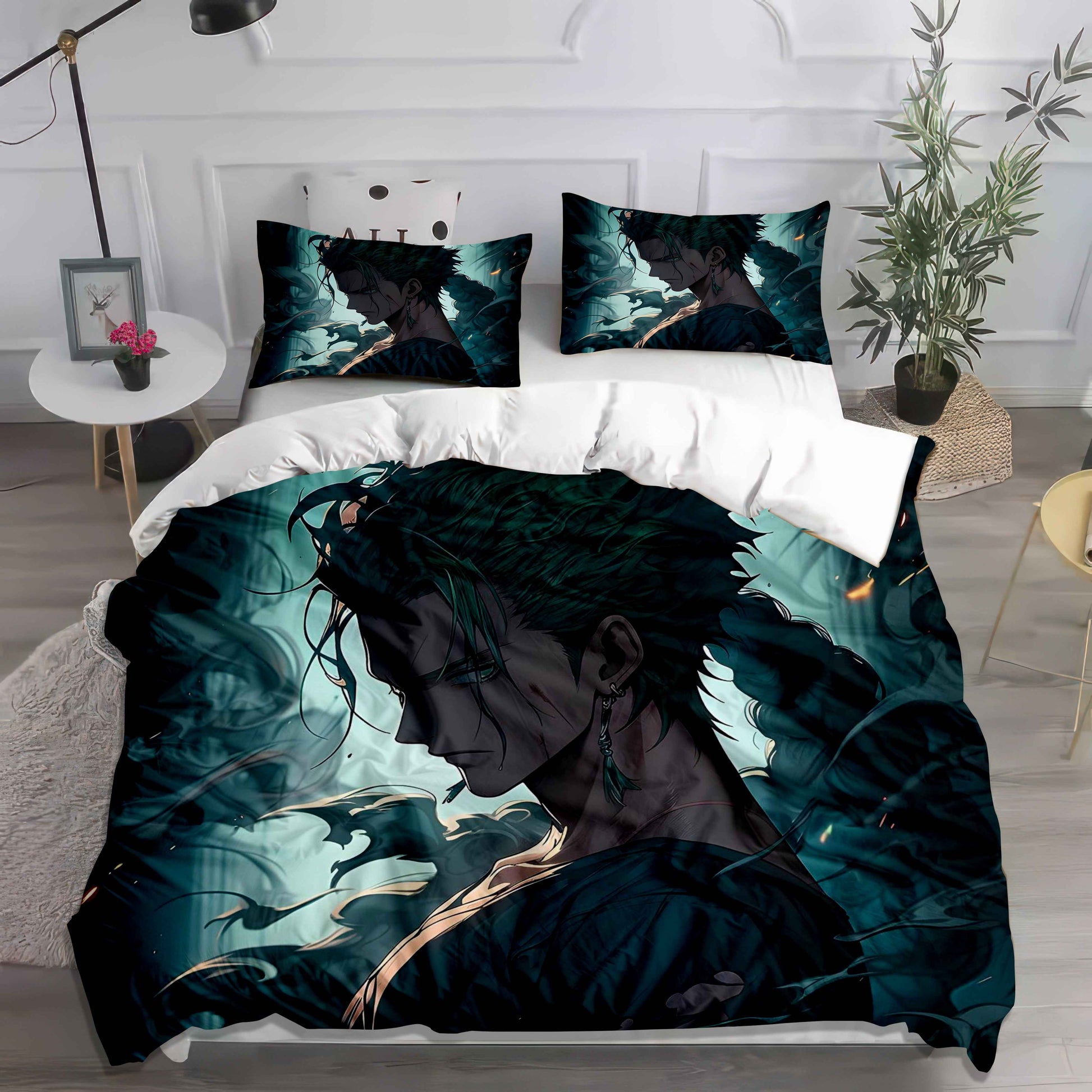 Zoro & Shanks One Piece Duvet Set - Master Swordsmen Anime Bedding