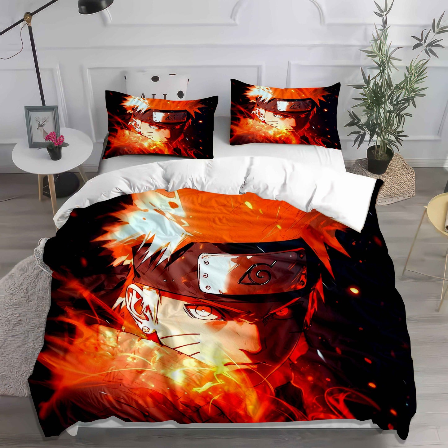 Naruto Sage Mode Duvet Cover Set - Hero Ninja Anime Bedding Cozy Kawaii