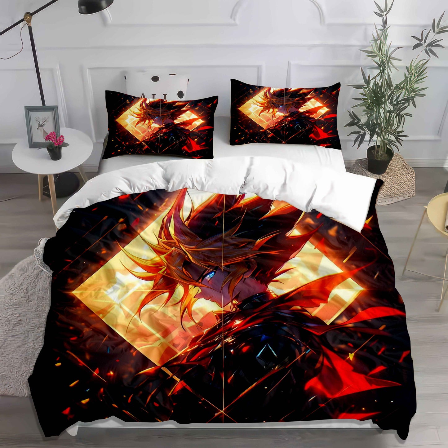 Yu-Gi-Oh! Yami Yugi Duvet Cover Set | King of Games 3D Bedding | Cozy Kawaii