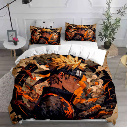 Ultimate Ninja Power Duvet Cover Set - Naruto Sasuke Itachi Anime Bedding Collection
