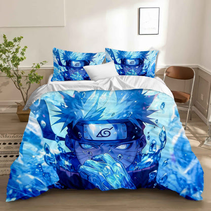 Naruto Sage Mode Duvet Cover Set - Hero Ninja Anime Bedding Cozy Kawaii