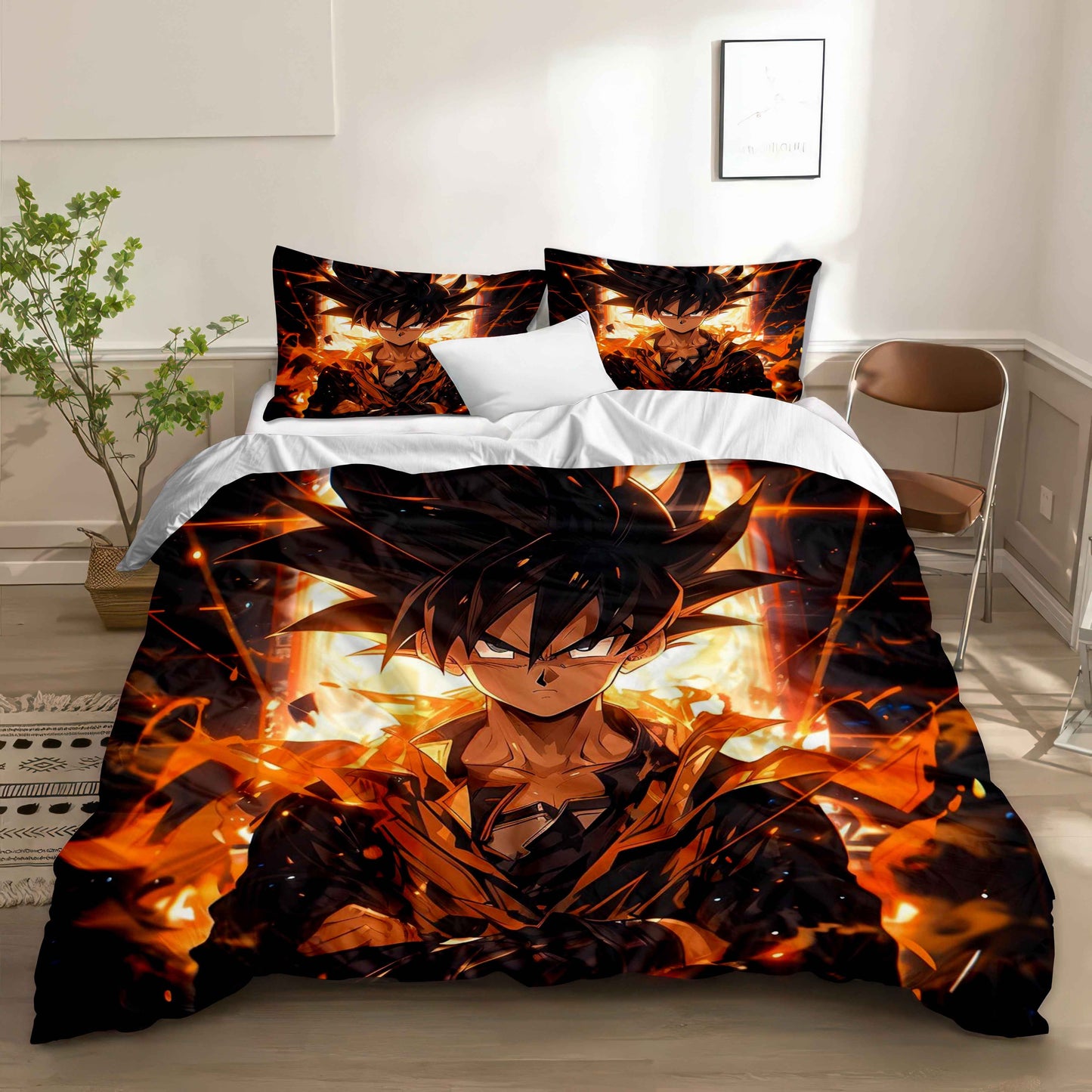 Epic Dragon Ball Z Goku Bedding - Soft Cotton Duvet Cover & Pillowcases