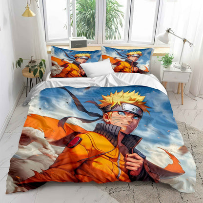 Naruto Sage Mode Duvet Cover Set - Hero Ninja Anime Bedding Cozy Kawaii
