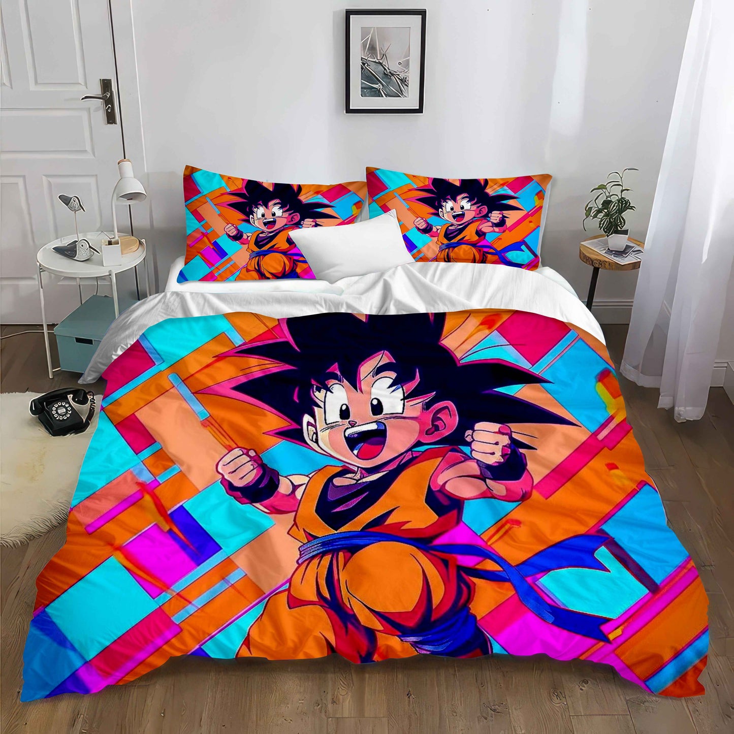 Epic Dragon Ball Z Goku Bedding - Soft Cotton Duvet Cover & Pillowcases
