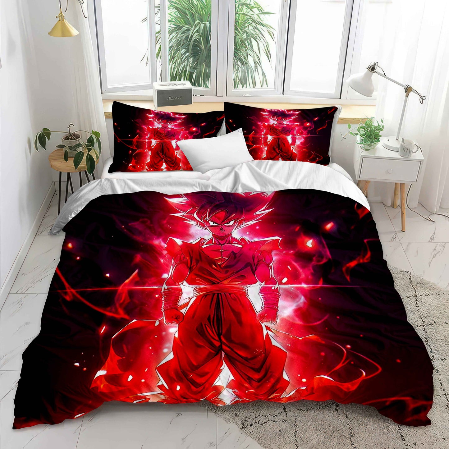 Epic Dragon Ball Z Goku Bedding - Soft Cotton Duvet Cover & Pillowcases