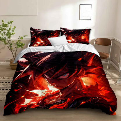Epic Dragon Ball Z Goku Bedding - Soft Cotton Duvet Cover & Pillowcases