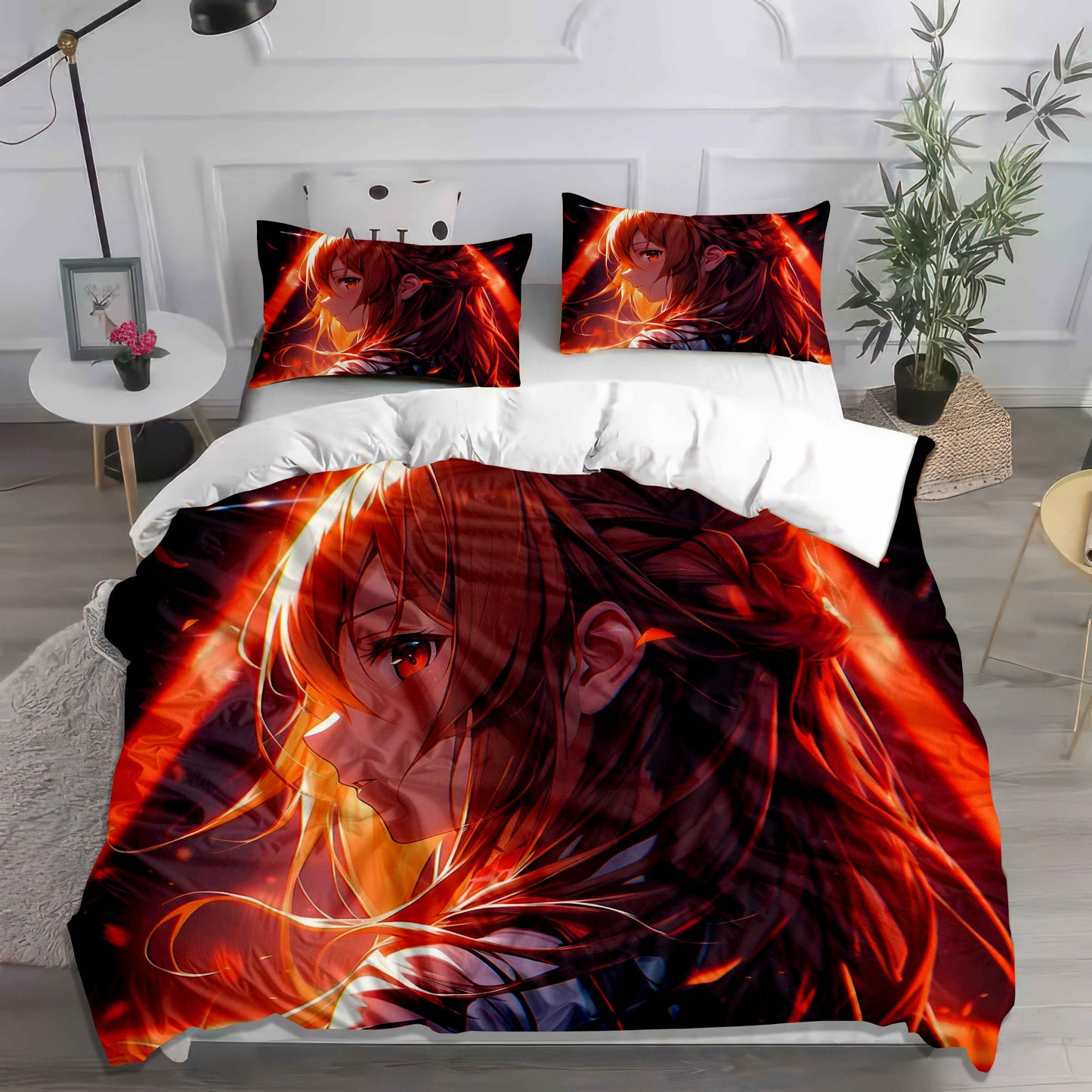 Luffy Gear 5 Pirate King Duvet Set - One Piece Anime Bedding Cozy Kawaii