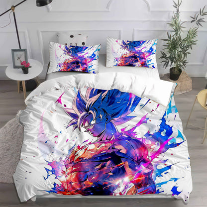 Epic Dragon Ball Z Goku Bedding - Soft Cotton Duvet Cover & Pillowcases