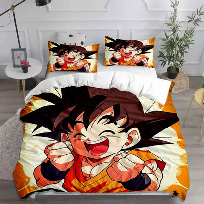 Epic Dragon Ball Z Goku Bedding - Soft Cotton Duvet Cover & Pillowcases