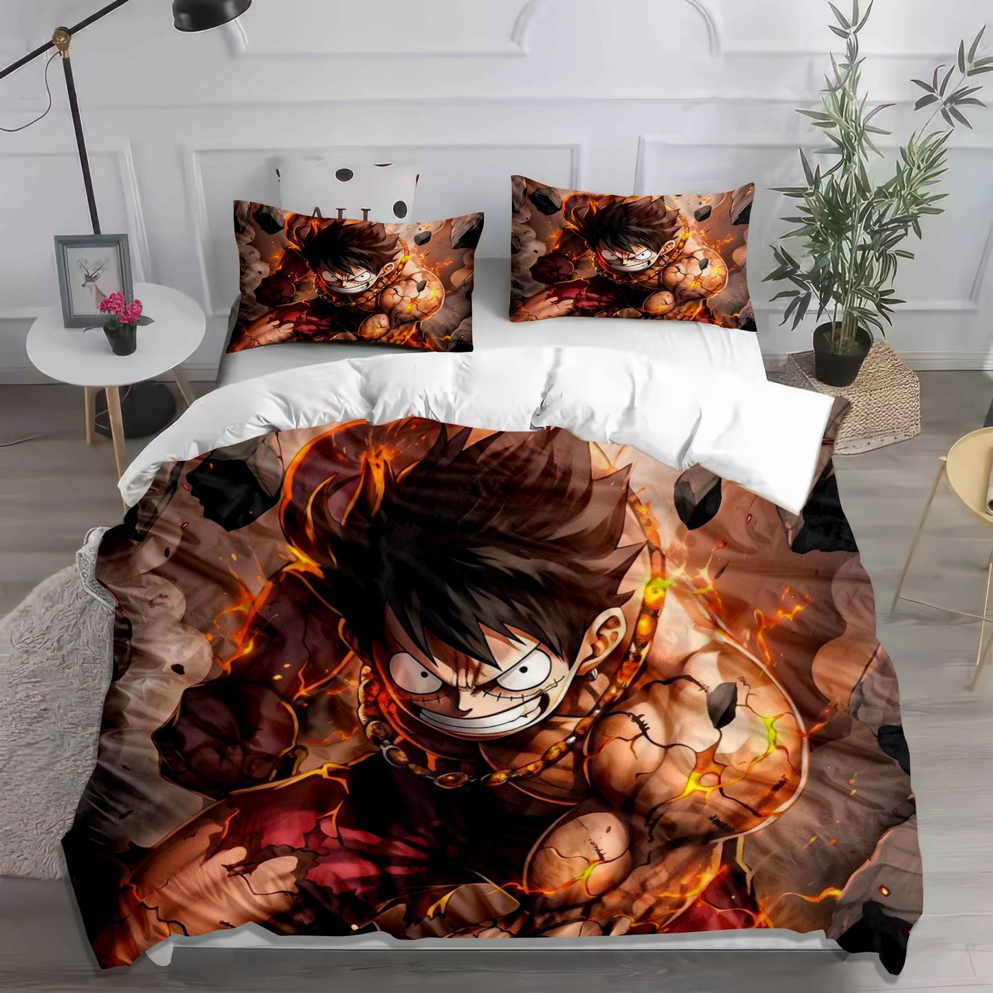 Zoro & Shanks One Piece Duvet Set - Master Swordsmen Anime Bedding