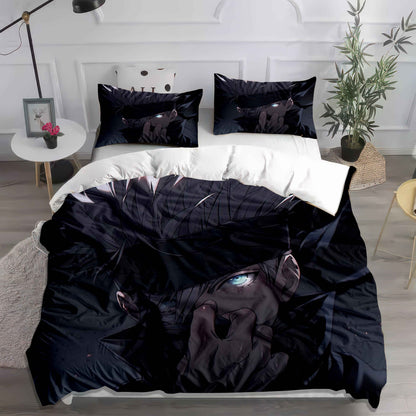 Gojo Satoru Six Eyes Duvet Cover Set - Jujutsu Sorcerer Anime Bedding