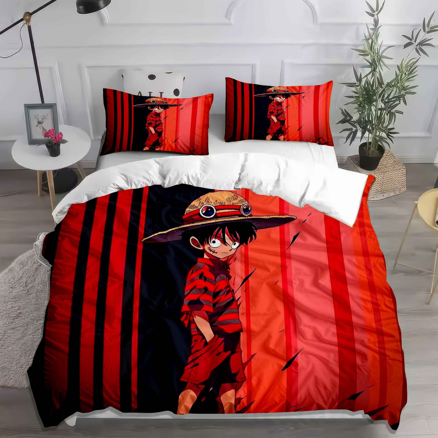 Zoro & Shanks One Piece Duvet Set - Master Swordsmen Anime Bedding