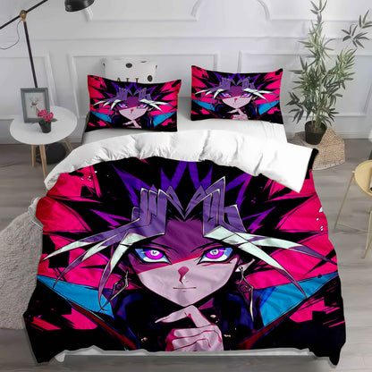 Yu-Gi-Oh! Yami Yugi Duvet Cover Set | King of Games 3D Bedding | Cozy Kawaii