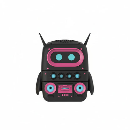 AI Smart Robot Speaker – Intelligent Voice Chat Companion & Portable Wireless Speaker for Home & Study (3 Colors) Black