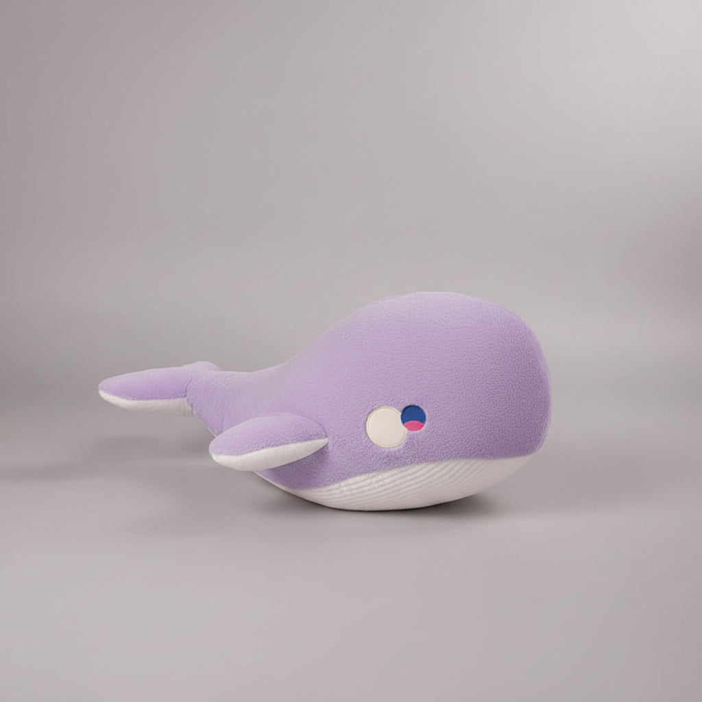 Kawaii Purple Whale Plush Toy – Super Soft Stuffed Marine Animal Pillow (40–100cm) Whale