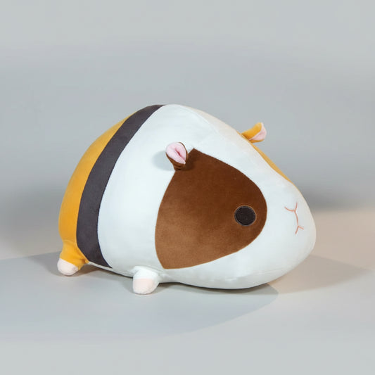 Kawaii Hamster Plush Hug Pillow – Soft Stuffed Chinchilla & Guinea Pig Doll in Gray & Brown (40 & 50cm) Brown