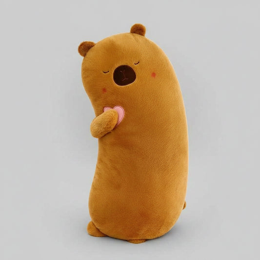 Kawaii Animal Long Body Pillow Plush – Soft Leg-Hugging Sleep Companion (Capybara, Duck, Rabbit, Kitten) Capybara