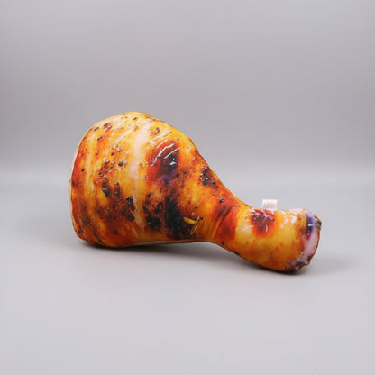 Giant Fried Chicken Drumstick Plush Toy – Funny Food Stuffed Body Pillow B
