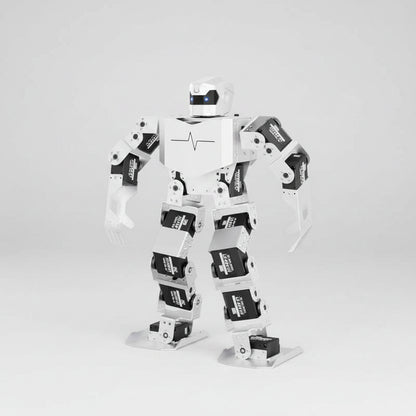 H5S Humanoid Dance Robot – 16-Servo Bipedal Bionic Robot with 40+ Dance Moves & Educational Programming White