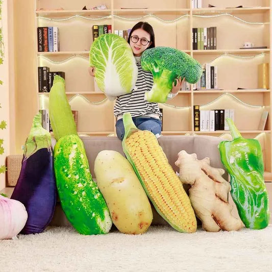 Vegetable Plush Toy Pillow – Funny Food Stuffed Cushion Collection