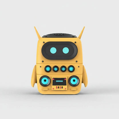 AI Smart Robot Speaker – Intelligent Voice Chat Companion & Portable Wireless Speaker for Home & Study (3 Colors) Yellow