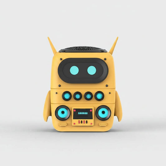 AI Smart Robot Speaker – Intelligent Voice Chat Companion & Portable Wireless Speaker for Home & Study (3 Colors) Yellow