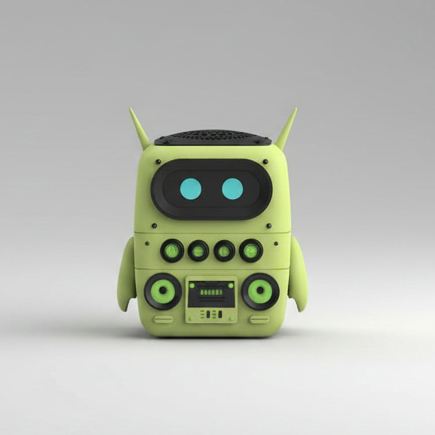 AI Smart Robot Speaker – Intelligent Voice Chat Companion & Portable Wireless Speaker for Home & Study (3 Colors) Green
