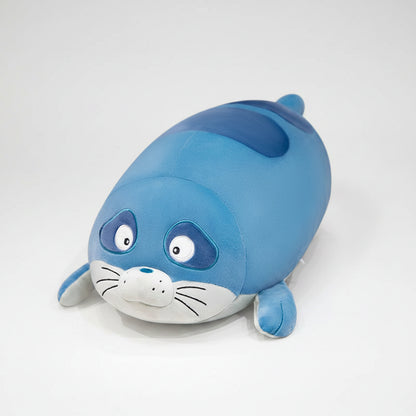 Cute Sea Lion Plush Toy – Soft Seal Stuffed Animal Hug Pillow Blue