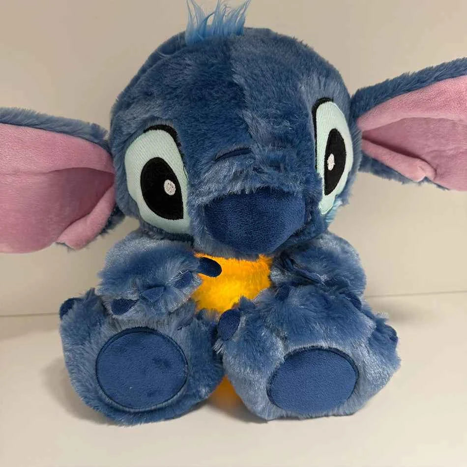 Lilo & Stitch Breathing Soothing Plush - Musical Sleep Aid Toy with Lights Blue