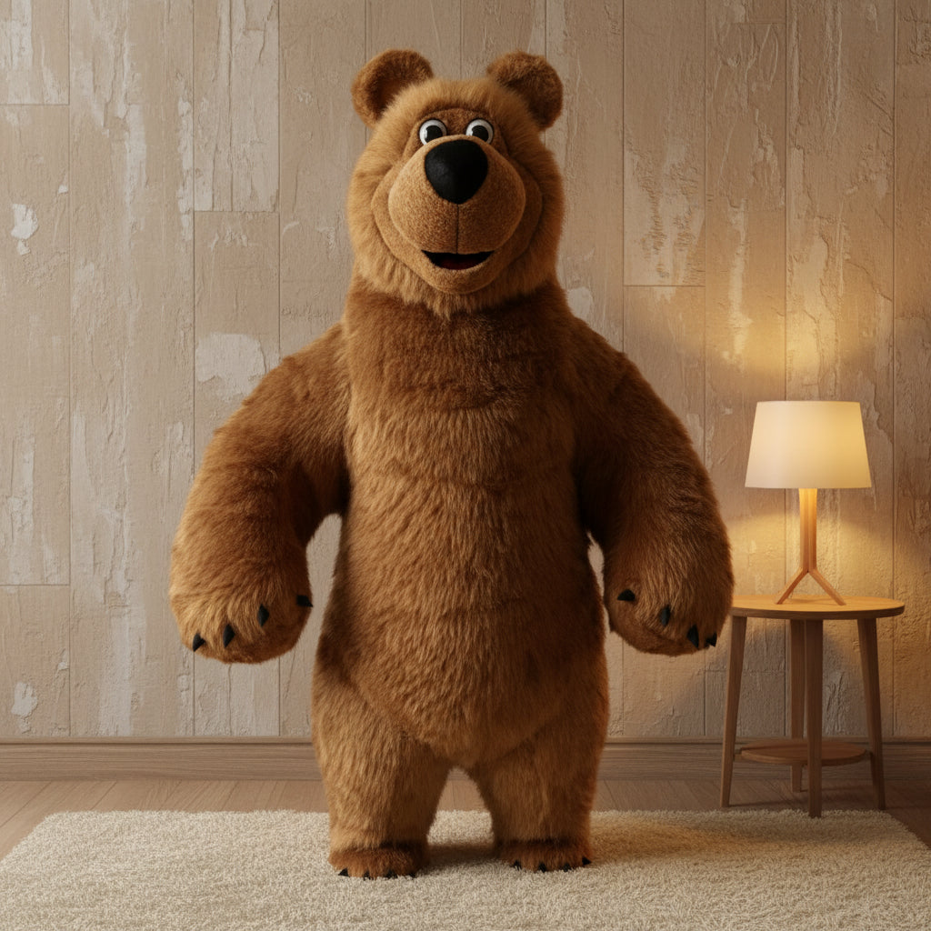 Giant Inflatable Martha Bear Costume – Adult Bear Mascot Suit Brown Martha Bear B