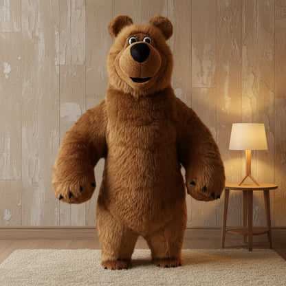 Giant Inflatable Martha Bear Costume – Adult Bear Mascot Suit Brown Martha Bear B