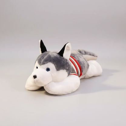 Giant Husky Plush Toy – Soft Dog Body Pillow Stuffed Animal Husky