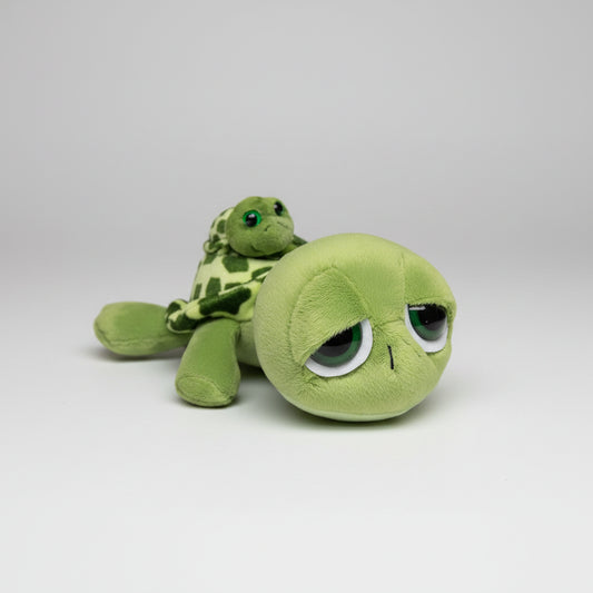 Mother & Baby Turtle Plush Toy – Cute Big-Eyed Turtle Stuffed Animal Pillow Mother AndSon Turtle