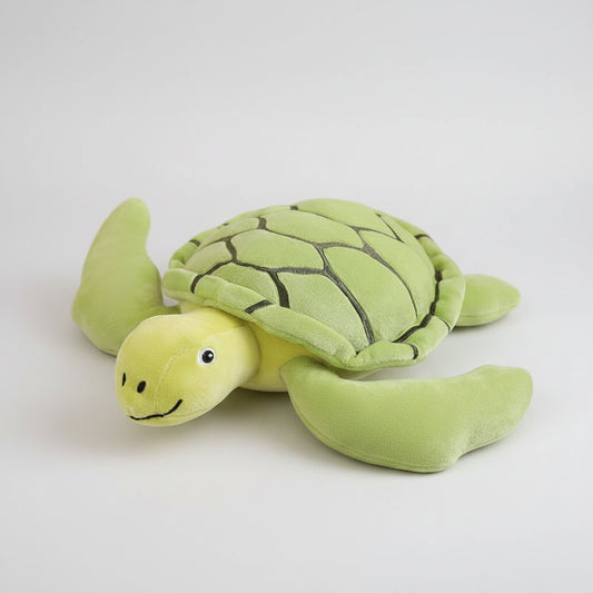 Kawaii Sea Turtle Plush Pillow – Soft Stuffed Tortoise Cushion (30–80cm) Green