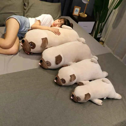 New Arrive Hot 55/65/75/90cm Cute Animal Kawaii Pug Dog Plush Toys Sleep Pillow Kids Birthday Gift Child Girl Xmas Valentine's